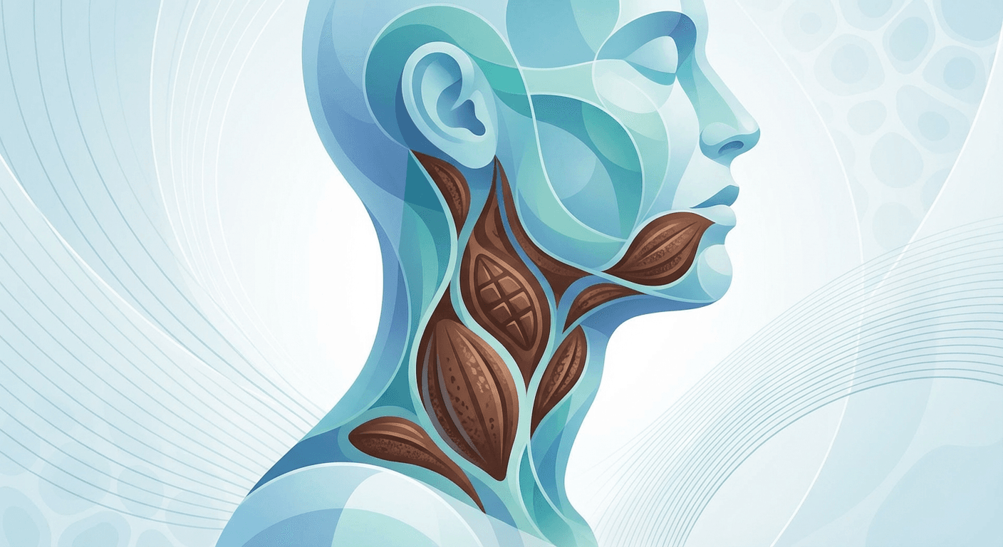 Medical illustration for Basado en PubMed | ¿Existe evidencia de que el consumo de chocolate aumenta el riesgo de cáncer de cabeza y cuello? - Persly Health Information