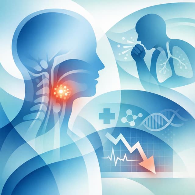 Basado en PubMed | ¿Cómo se relaciona la tos crónica con el pronóstico y la supervivencia en pacientes con cáncer de cabeza y cuello?