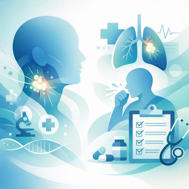 Basado en PubMed | En un paciente con tos, ¿qué hallazgos del checklist de síntomas deberían alertar sobre la posibilidad de cáncer de cabeza y cuello?