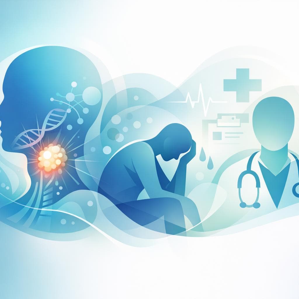 Medical illustration for PubMedの資料に基づく | 頭頸部がんでみられる疲労感について、どれくらい続いたら、またどんな症状を伴ったら医療機関を受診すべきですか? - Persly Health Information