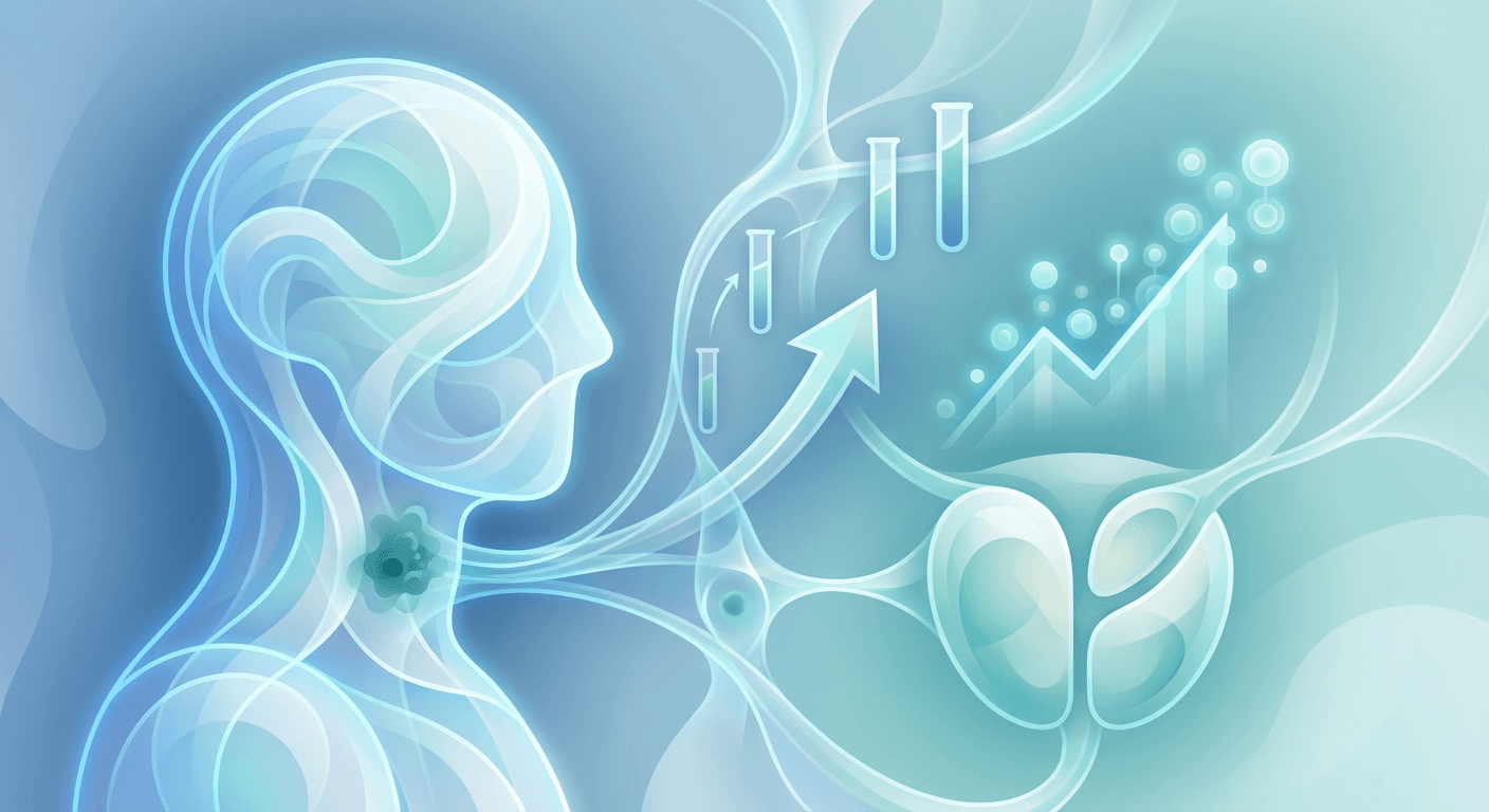 Medical illustration for Based on PubMed | How should a high PSA level be interpreted in a patient with head and neck cancer, and what additional diagnostics are warranted? - Persly Health Information