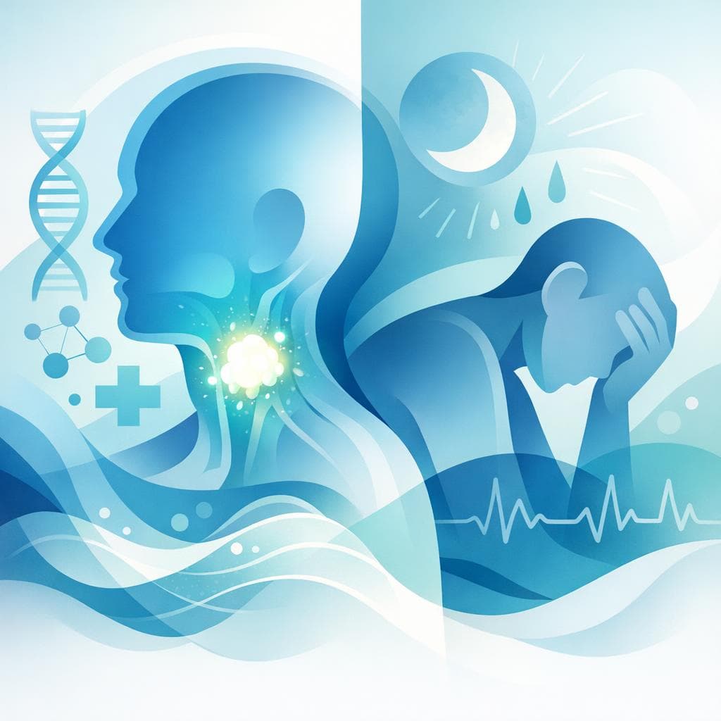 Medical illustration for PubMed 자료 기반 | 두경부암에서 지속적인 피로가 나타날 수 있는지, 발생 기전과 함께 동반되는 경고 증상은 무엇인가요? - Persly Health Information