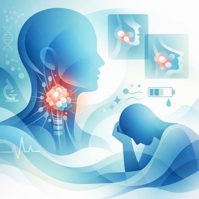 Basado en PubMed | ¿La fatiga repentina es un síntoma del cáncer de cabeza y cuello y con qué otros signos o síntomas suele asociarse?