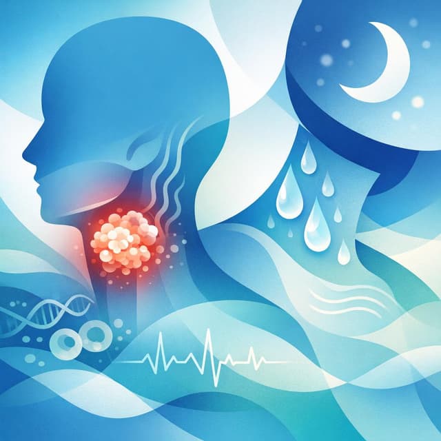 Based on NIH | Can sudden night sweats be a symptom of head and neck cancer, and what other warning signs should I watch for?