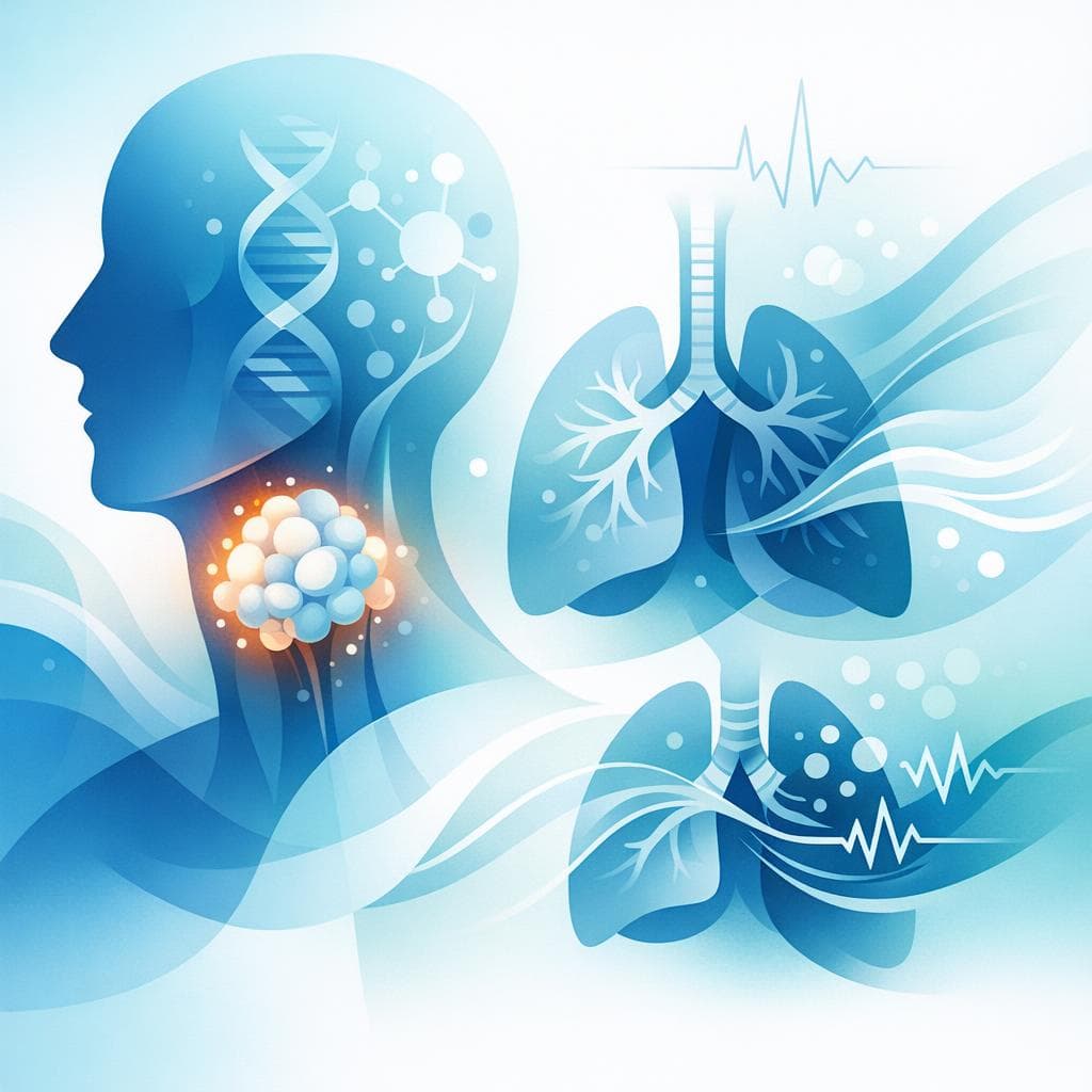 Medical illustration for PubMedの資料に基づく | 頭頸部がんで突然の息切れ(呼吸困難)が生じるのはなぜですか?考えられる原因や危険なサイン、受診の目安を教えてください。 - Persly Health Information