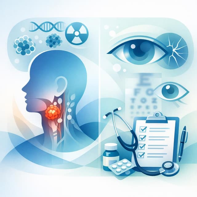 Basado en NIH de EE.UU. | Si tengo cáncer de cabeza y cuello, ¿qué problemas de visión debo vigilar y cómo elaborar una lista de verificación de síntomas para discutir con mi médico?