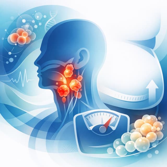 Basado en PubMed | ¿Es normal presentar aumento de peso en el estadio avanzado del cáncer de cabeza y cuello y cuáles pueden ser sus causas?