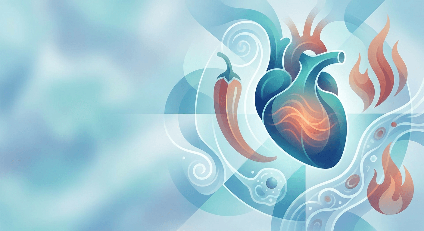 Medical illustration for 基于PubMed资料 | 常吃辣会增加心脏病的风险吗? - Persly Health Information