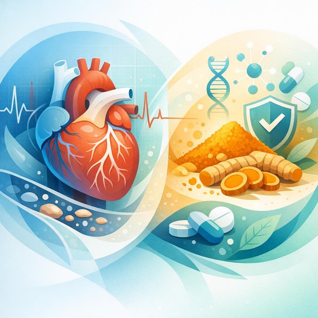 Medical illustration for Based on NIH | Is long-term turmeric use safe for people with heart disease? - Persly Health Information