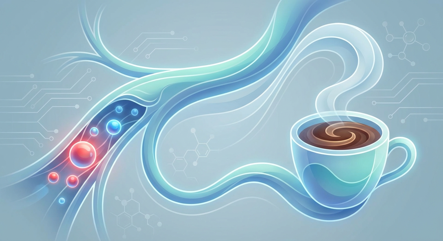 Medical illustration for Basado en PubMed | ¿El consumo regular de café aumenta la presión arterial de forma sostenida en personas con hipertensión? - Persly Health Information