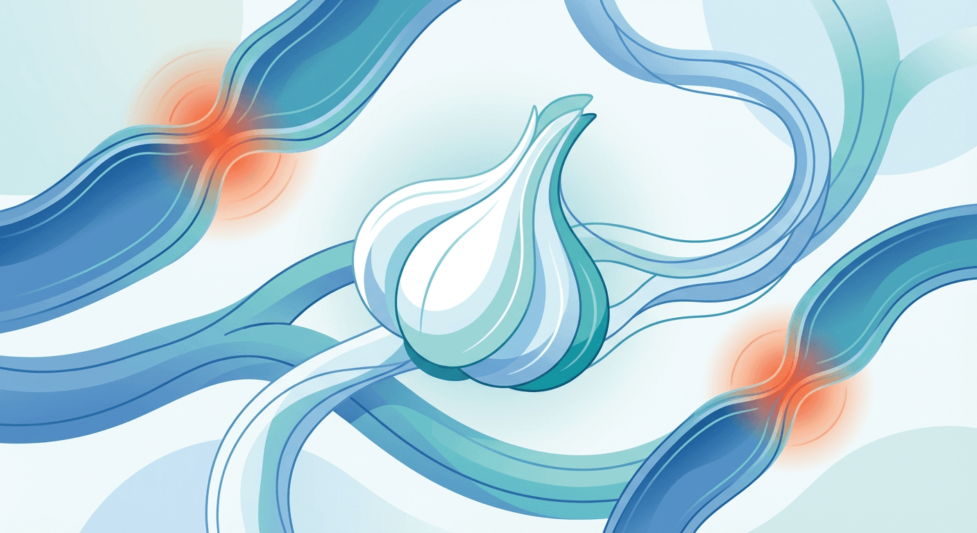 Medical illustration for Based on PubMed | Does garlic consumption lower blood pressure in people with hypertension? - Persly Health Information