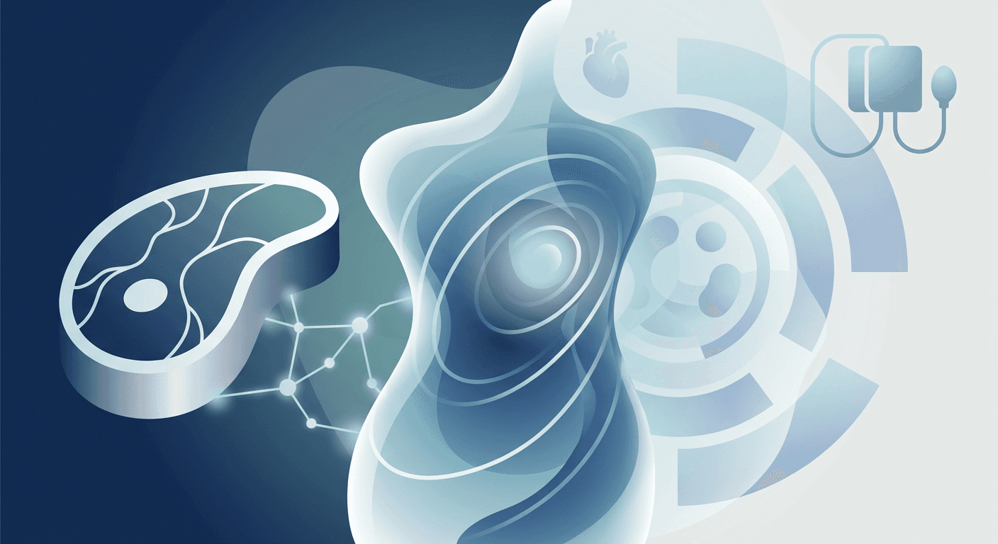 Medical illustration for Based on PubMed | Does regular consumption of red meat increase the risk of developing hypertension? - Persly Health Information