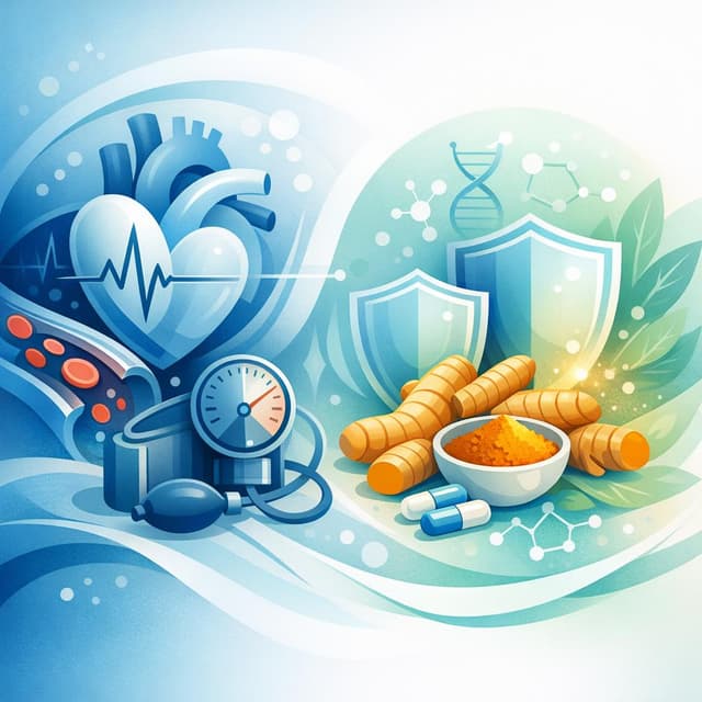 Based on PubMed | Is it true that long-term daily use of turmeric is safe for people with hypertension, and are there any risks or interactions with blood pressure medications?