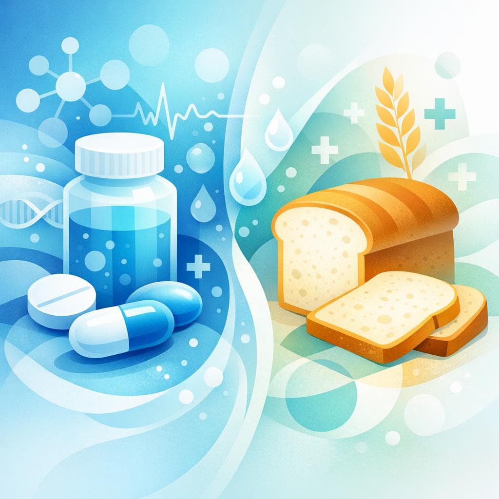 Medical illustration for Can you eat bread with ibuprofen? Safety and tips - Persly Health Information