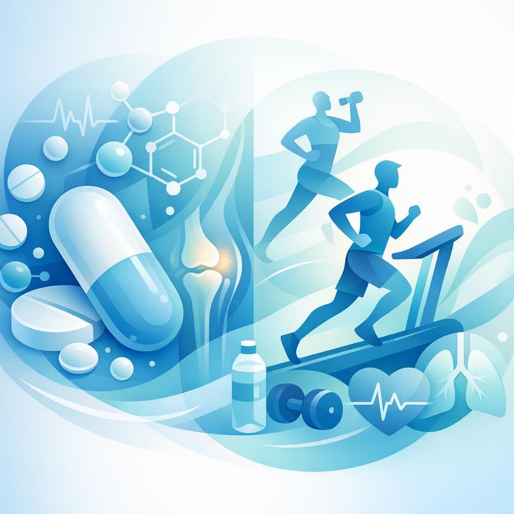 Medical illustration for Exercising Safely While Taking Ibuprofen - Persly Health Information