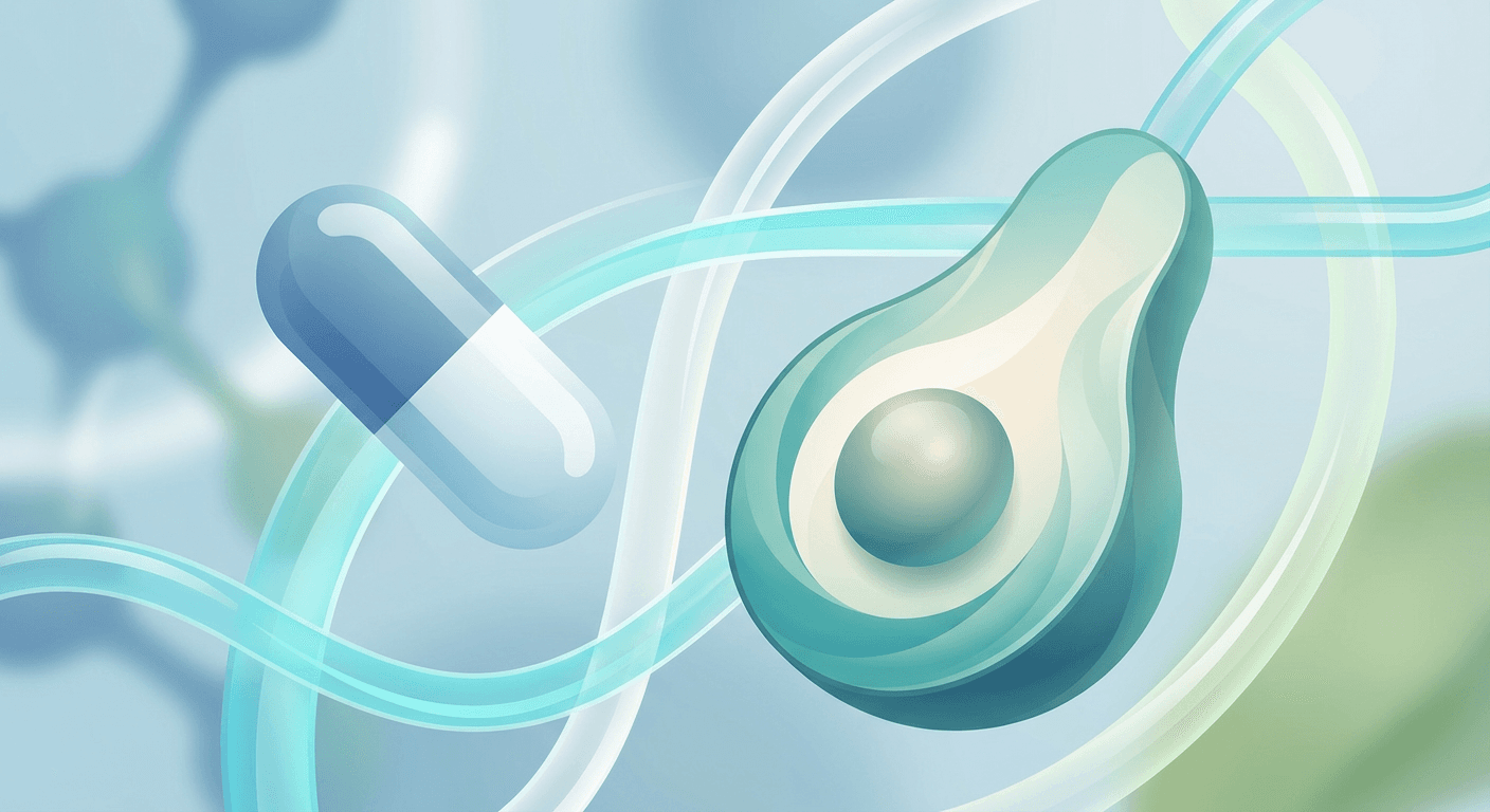 Medical illustration for Based on PubMed | Does eating avocado interfere with how ibuprofen works or increase its side effects? - Persly Health Information