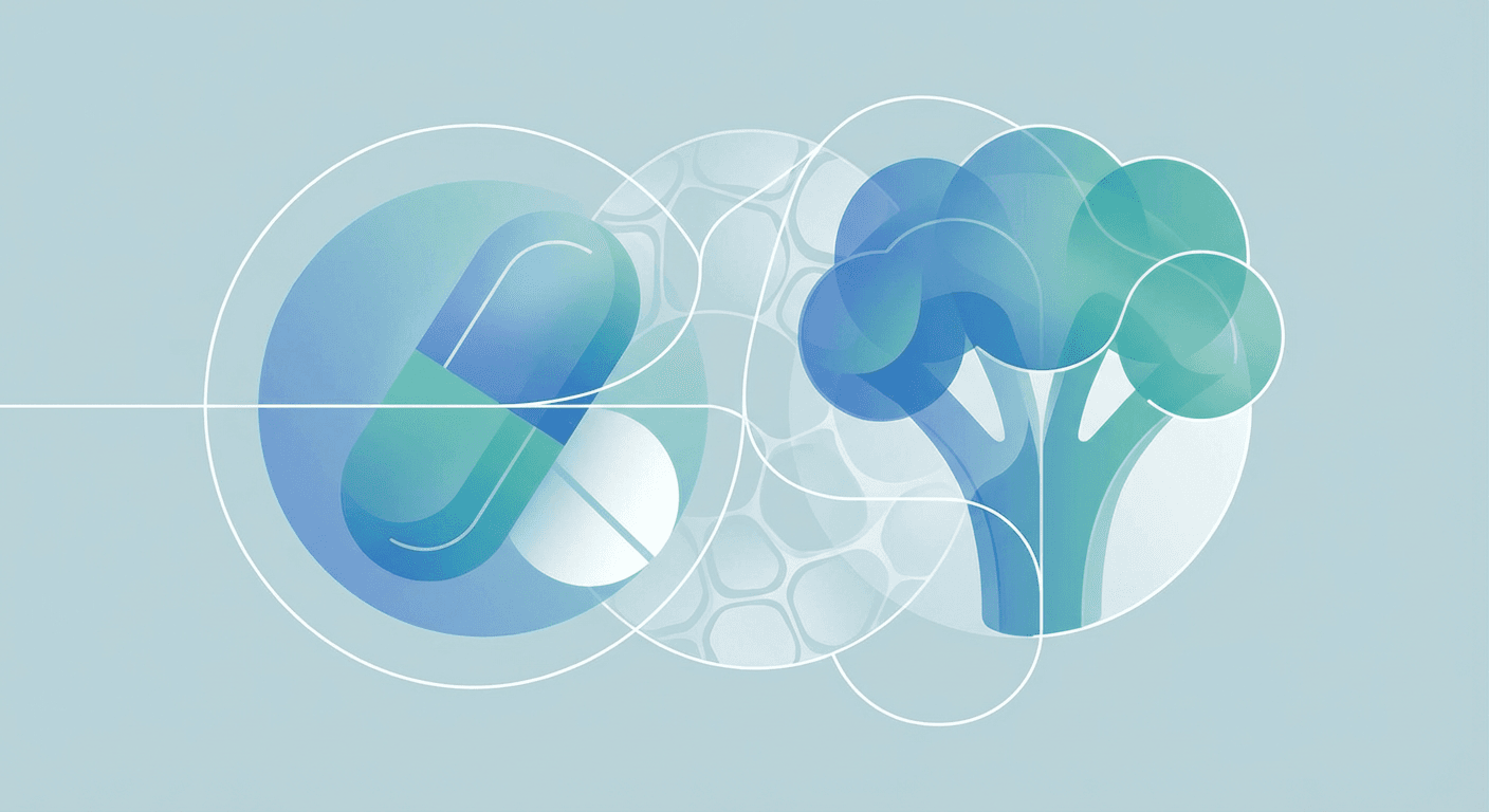 Medical illustration for Based on PubMed | Does eating broccoli affect the absorption or effectiveness of ibuprofen? - Persly Health Information