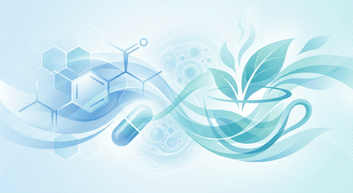 Medical illustration for 基于美国NIH资料 | 布洛芬与绿茶同时摄入是否安全,会不会发生相互作用或影响药效? - Persly Health Information