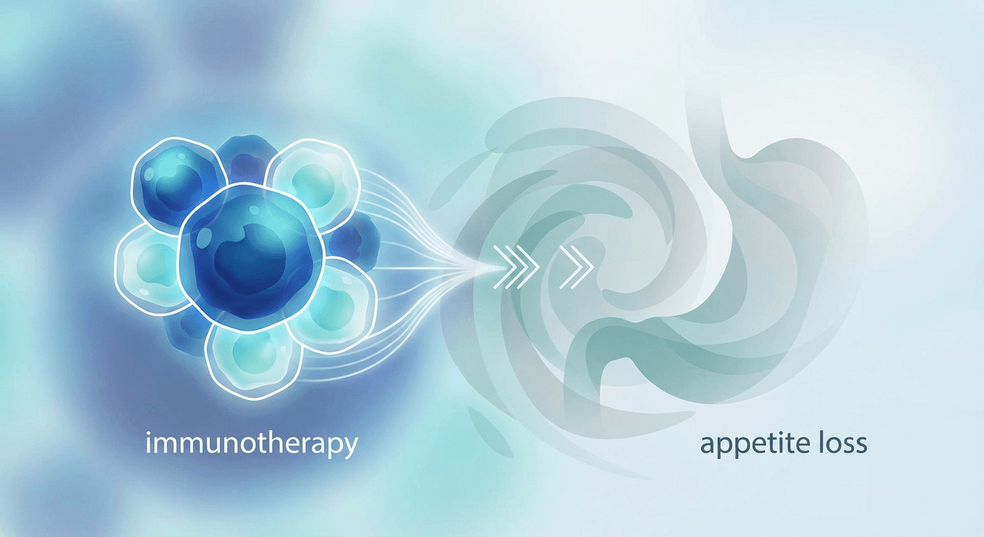 Medical illustration for Immunotherapy and Appetite Loss: Causes and Coping Tips - Persly Health Information