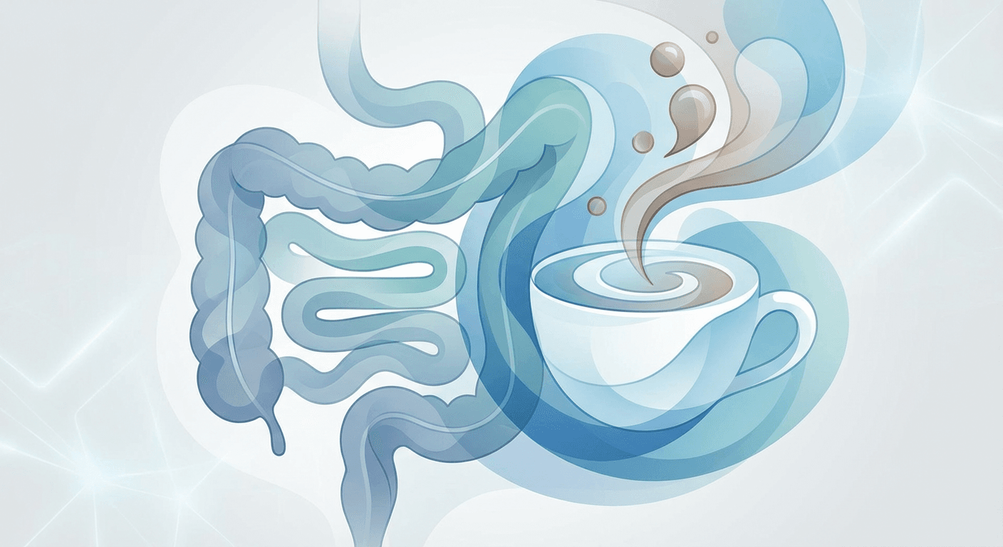 Medical illustration for Basado en NIH de EE.UU. | ¿El consumo de café empeora los síntomas del síndrome del intestino irritable según la evidencia disponible? - Persly Health Information