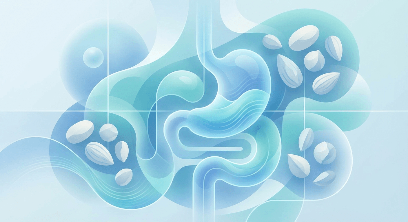 Medical illustration for Based on NIH | Can eating nuts worsen irritable bowel syndrome symptoms, and are certain types more likely to be problematic? - Persly Health Information