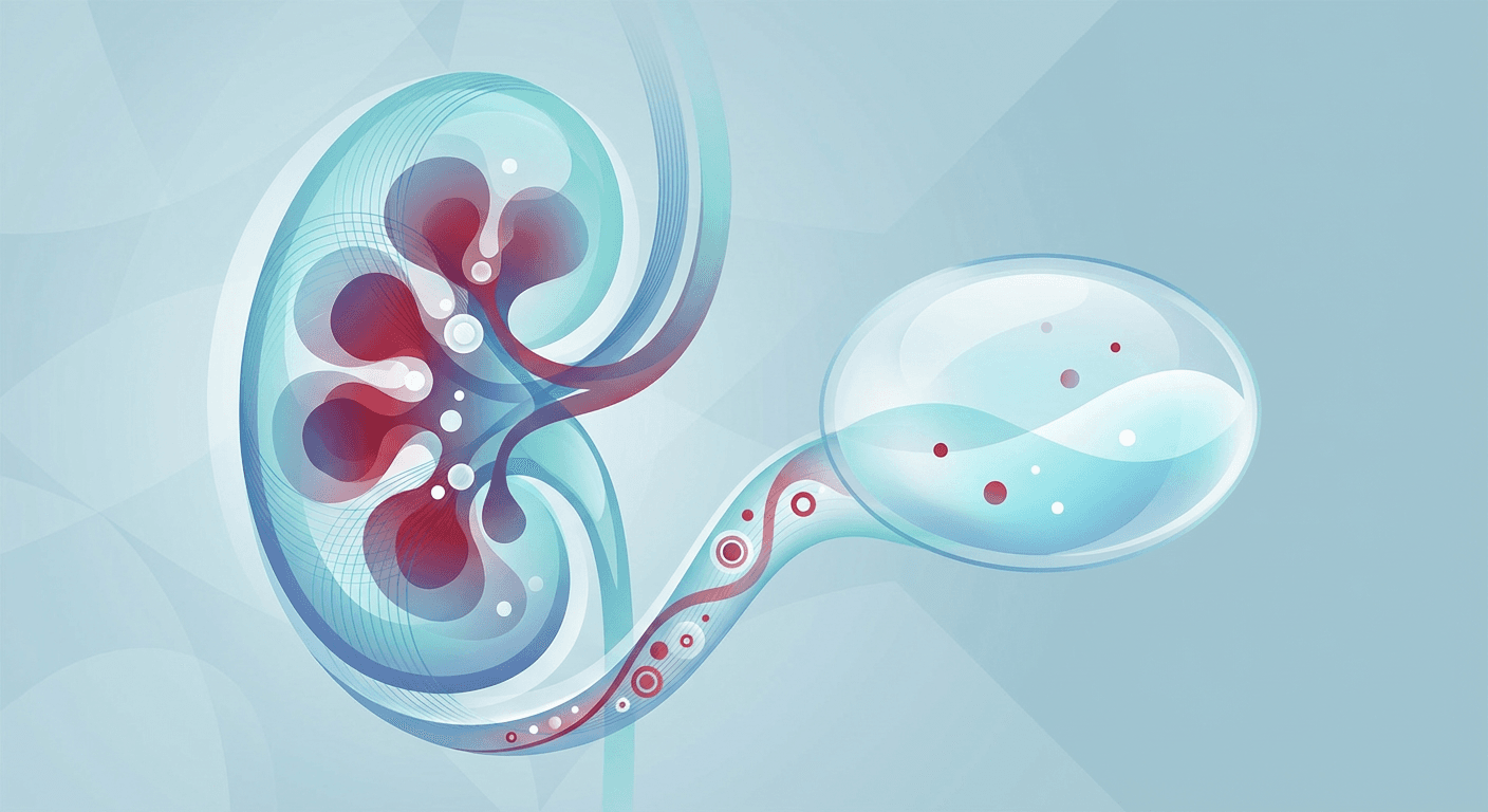 Medical illustration for Blood in urine and kidney cancer: symptoms, causes, care - Persly Health Information