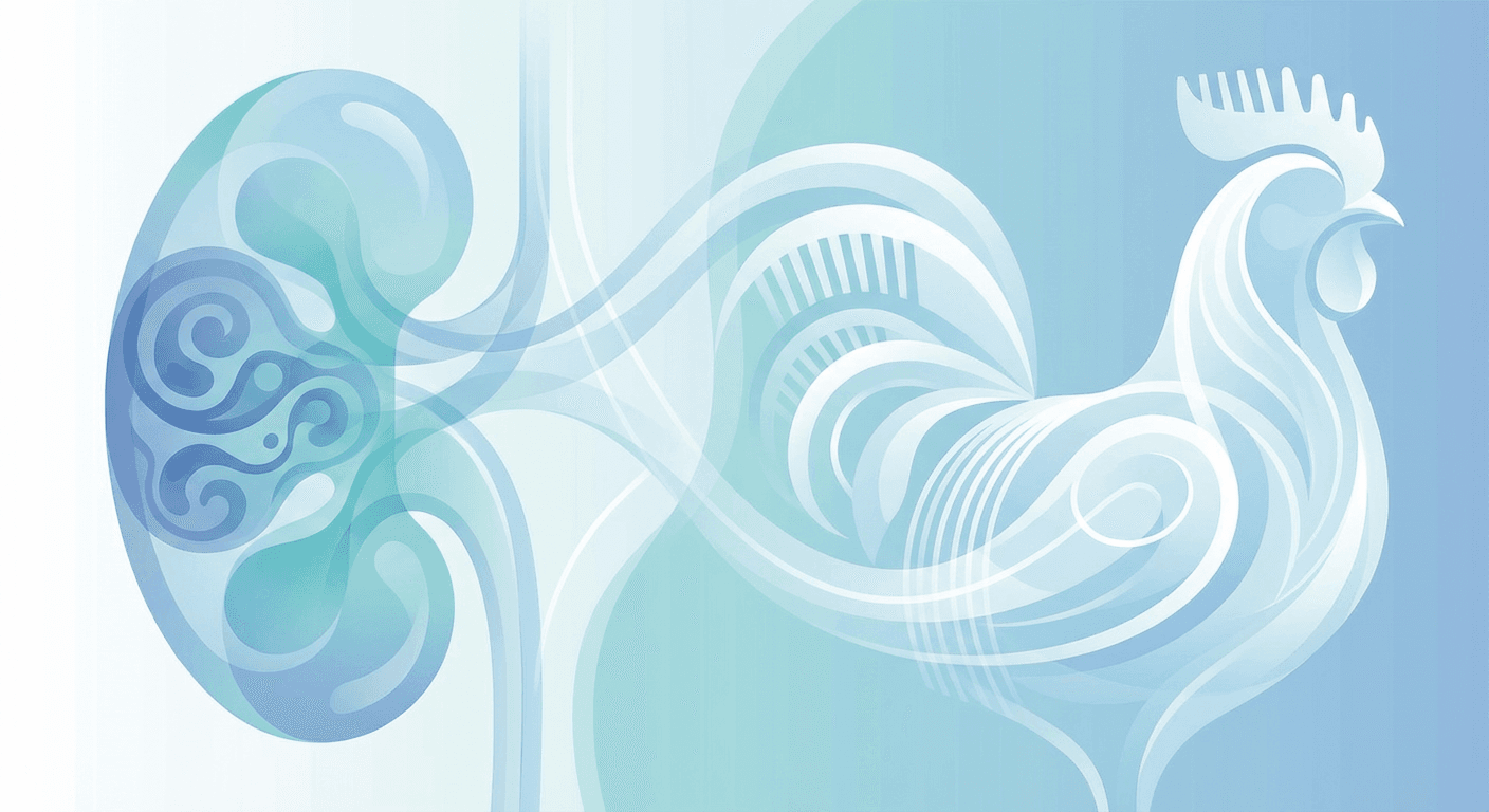 Medical illustration for 肾癌能吃鸡肉吗?安全性与影响详解 - Persly Health Information