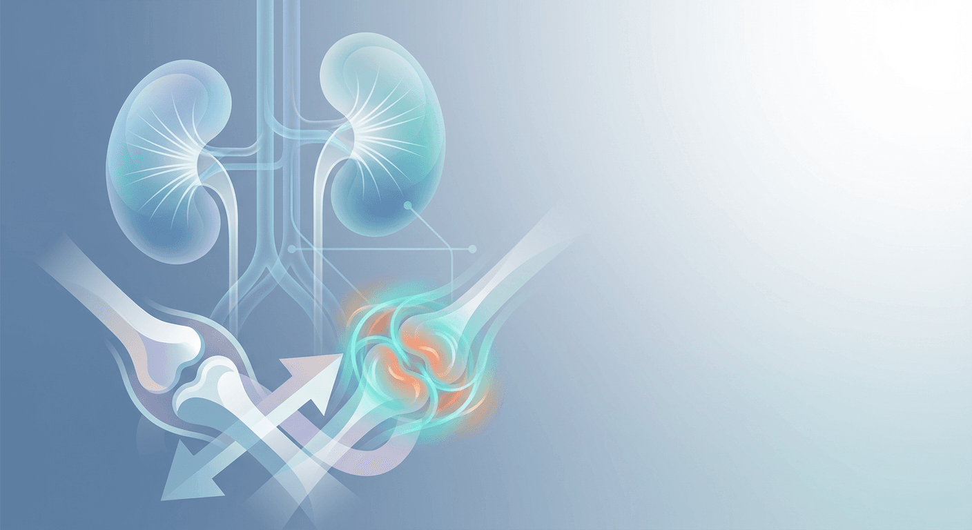 Medical illustration for Is Joint Pain Common in Kidney Cancer? Causes & Care - Persly Health Information