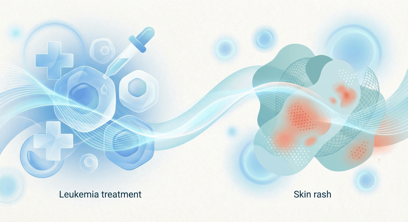 Medical illustration for Skin Rash in Leukemia Treatment: Common and Managed - Persly Health Information