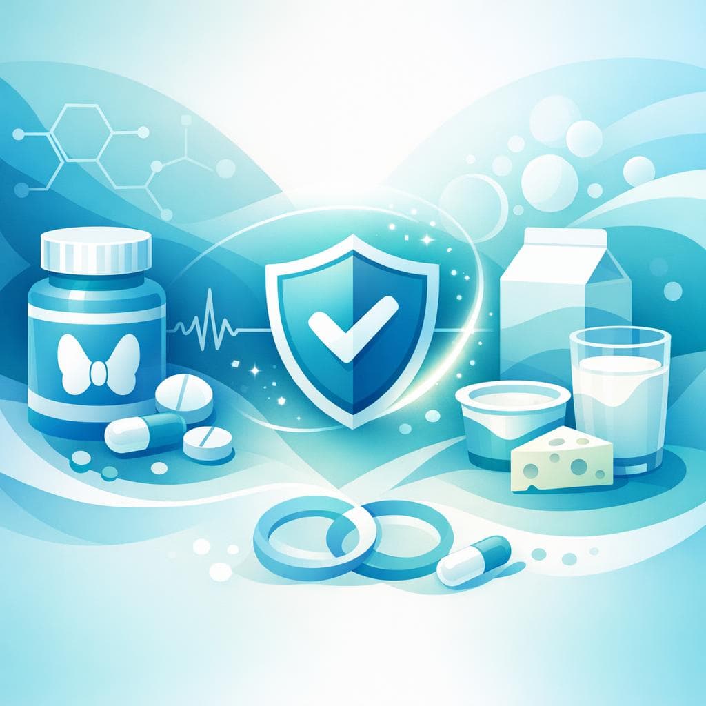 Medical illustration for Based on NIH | Is it safe to take levothyroxine with dairy products, and how many hours should I separate my dose from milk or other calcium-rich foods to avoid absorption problems? - Persly Health Information