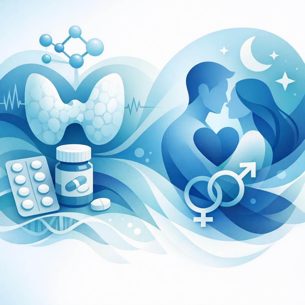 Medical illustration for Based on NIH | Does having sex before taking levothyroxine in the morning affect its absorption or effectiveness? - Persly Health Information