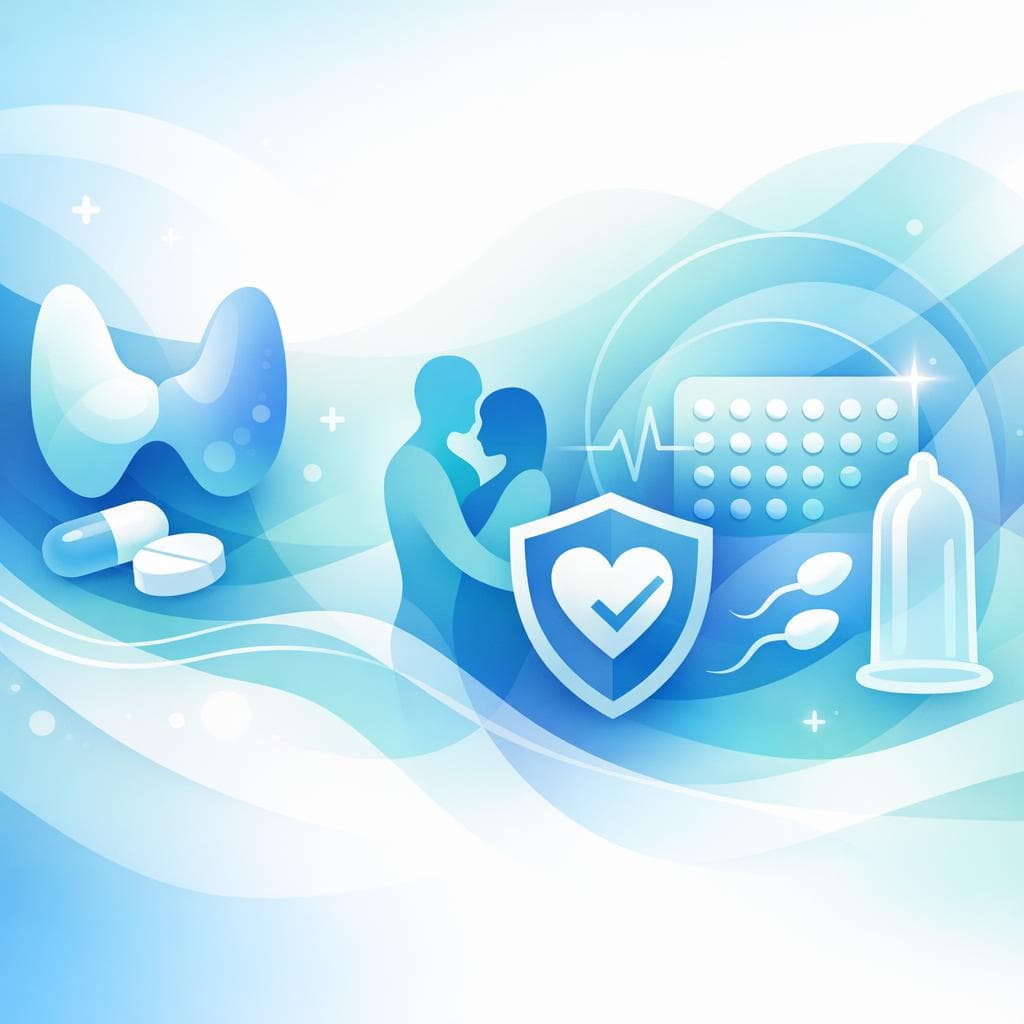 Medical illustration for PubMed 자료 기반 | 레보티록신을 매일 복용하는 동안 성관계를 해도 안전한가요? - Persly Health Information