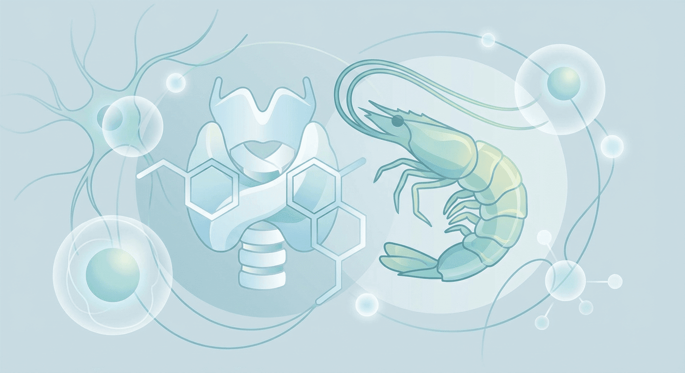 Medical illustration for 레보티록신 복용 중에 새우를 먹어도 되나요? - Persly Health Information