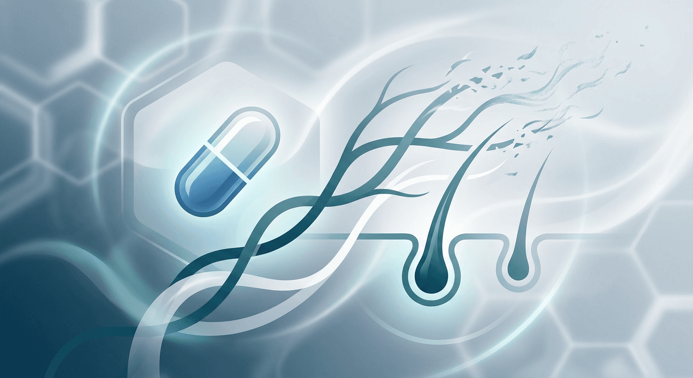 Medical illustration for PubMedの資料に基づく | リシノプリルの副作用として脱毛(抜け毛)が起こる可能性はありますか、起こる場合の頻度・原因・対処法を教えてください。 - Persly Health Information