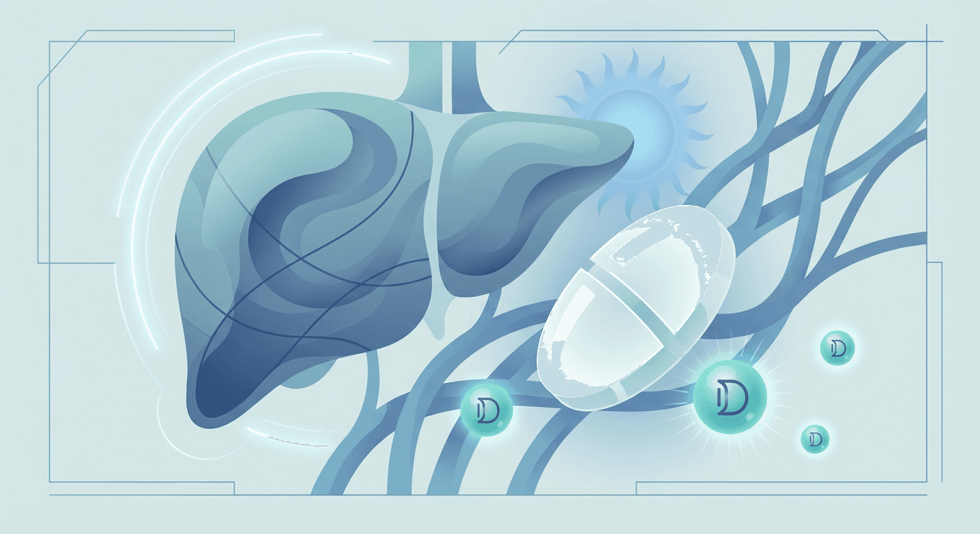 Medical illustration for Low Vitamin D in Liver Cancer: What It Means - Persly Health Information