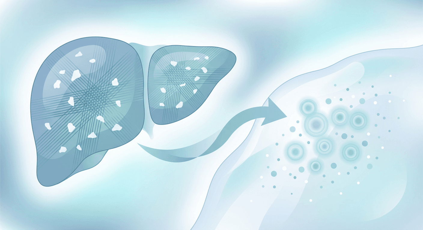 Medical illustration for Based on PubMed | Is a skin rash a symptom of liver cirrhosis, and what does it typically look like? - Persly Health Information