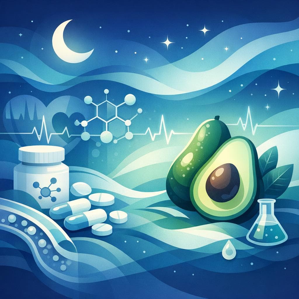 Medical illustration for Based on NIH | Is it safe to eat avocado at night while taking losartan, or could it raise my potassium and interfere with the medication? - Persly Health Information