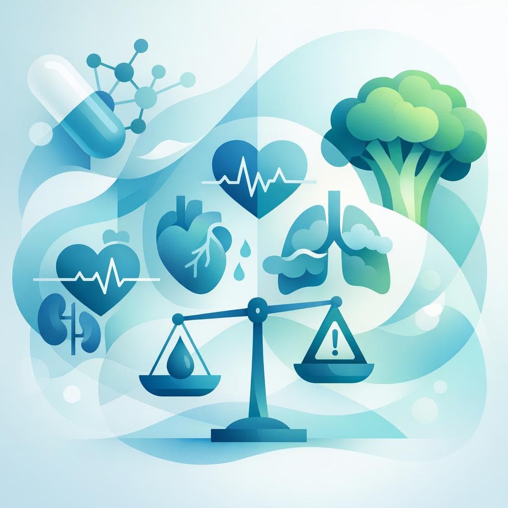 Medical illustration for Basado en PubMed | ¿Es cierto que el brócoli puede interactuar con el losartán y aumentar el riesgo de efectos secundarios? - Persly Health Information