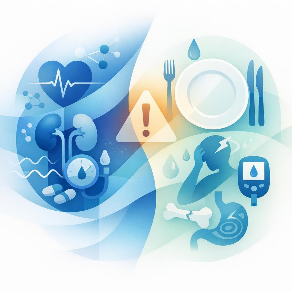 Medical illustration for Based on NIH | Does fasting increase the risk of side effects when taking Losartan? - Persly Health Information