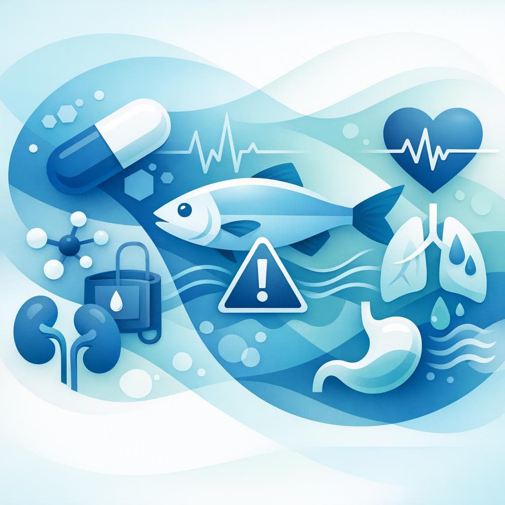 Medical illustration for Based on NIH | Does taking losartan with fish oil supplements increase the risk of side effects? - Persly Health Information