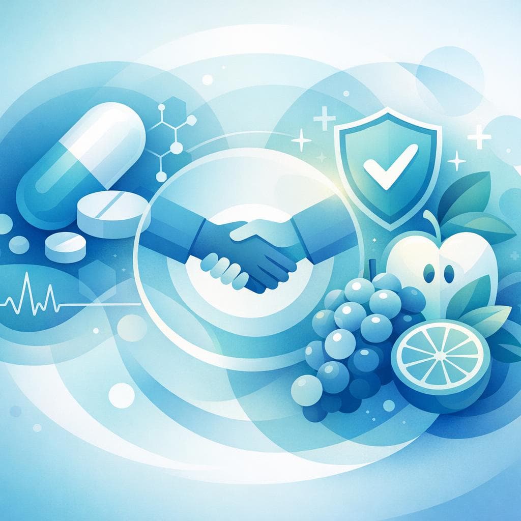 Medical illustration for Based on NIH | Is it safe to drink grapefruit juice or eat high-potassium fruits like bananas while taking losartan? - Persly Health Information