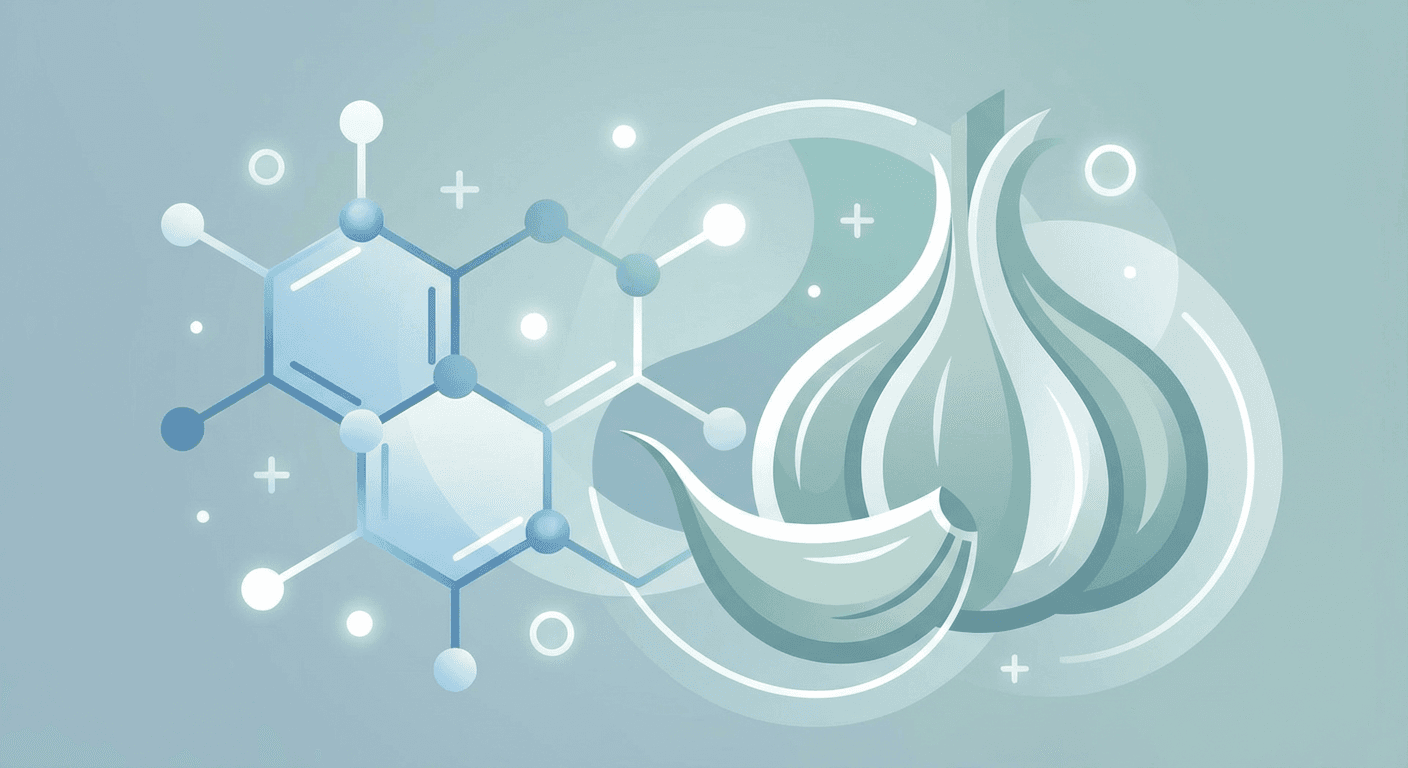 Medical illustration for Does garlic or garlic supplements interact with losartan, and is it safe to take them together? - Persly Health Information