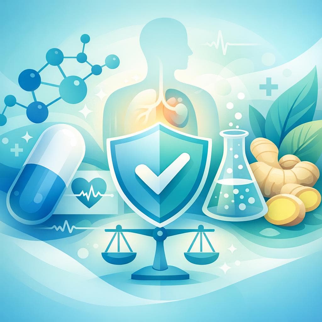 Medical illustration for Based on NIH | Is it safe to take ginger supplements or drink ginger tea while taking losartan for high blood pressure? - Persly Health Information