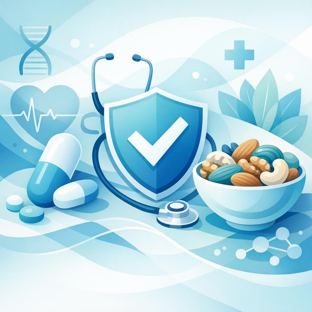 Medical illustration for Based on NIH | Is it safe to eat nuts every day while taking losartan, or could they interact or raise my potassium levels? - Persly Health Information