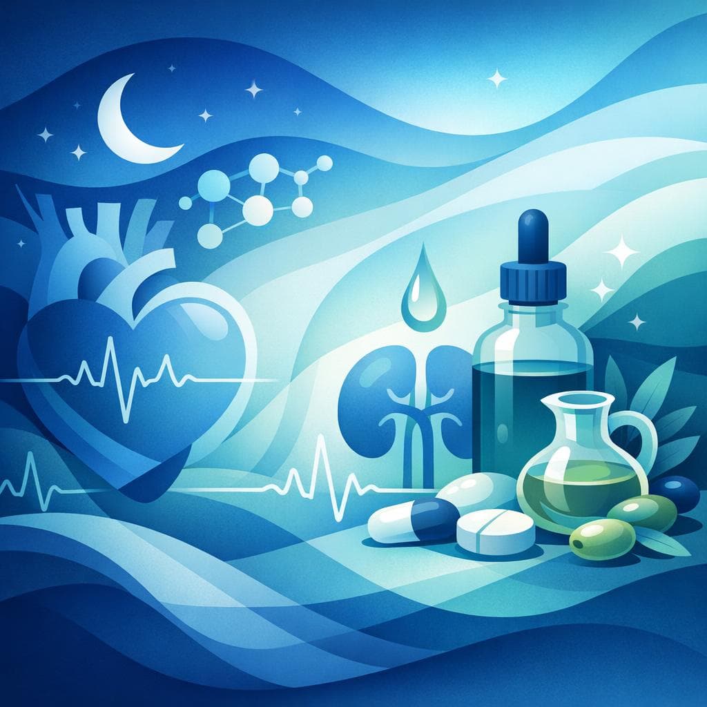 Medical illustration for Based on NIH | Does taking a tablespoon of olive oil at night interact with losartan or reduce its effectiveness? - Persly Health Information