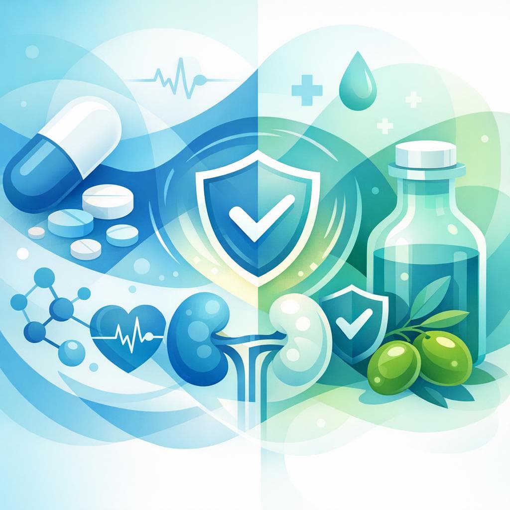 Medical illustration for Based on PubMed | Is it safe to consume olive oil regularly while taking losartan, or are there any known interactions? - Persly Health Information