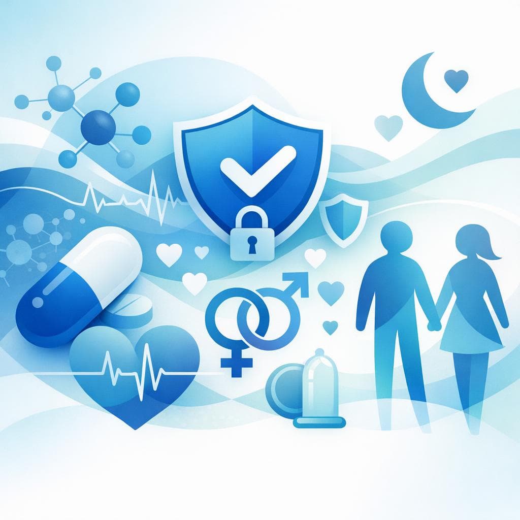 Medical illustration for PubMed 자료 기반 | 로사르탄을 매일 복용하는 중에 성관계를 가져도 안전한가요? - Persly Health Information