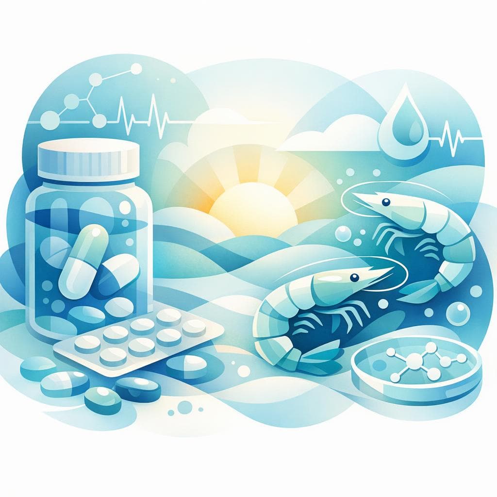 Medical illustration for 미국 NIH 자료 기반 | 아침에 새우를 먹은 뒤 로사르탄을 복용해도 상호작용이나 부작용 위험이 있나요? - Persly Health Information