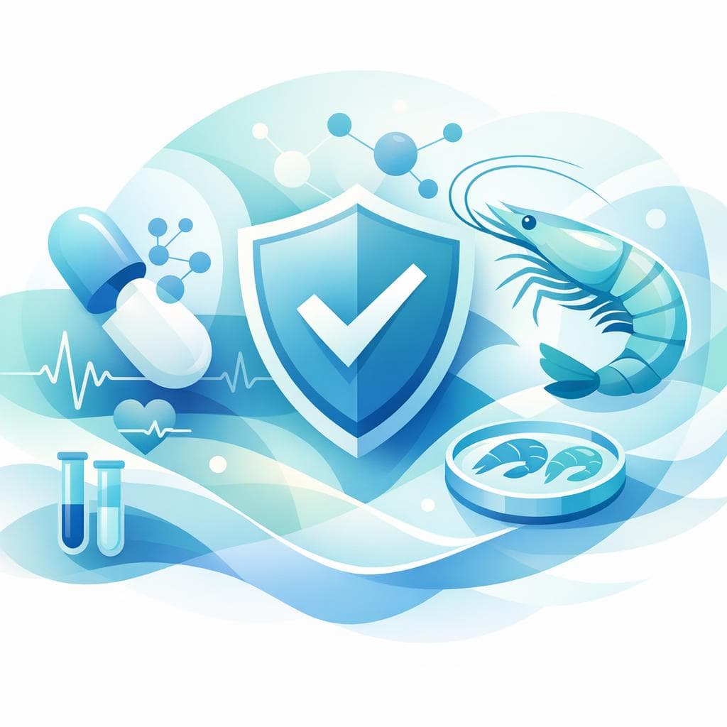 Medical illustration for 미국 NIH 자료 기반 | 로사르탄 복용 중에 새우 섭취는 안전한가요? 음식-약물 상호작용이나 부작용 위험이 있나요? - Persly Health Information