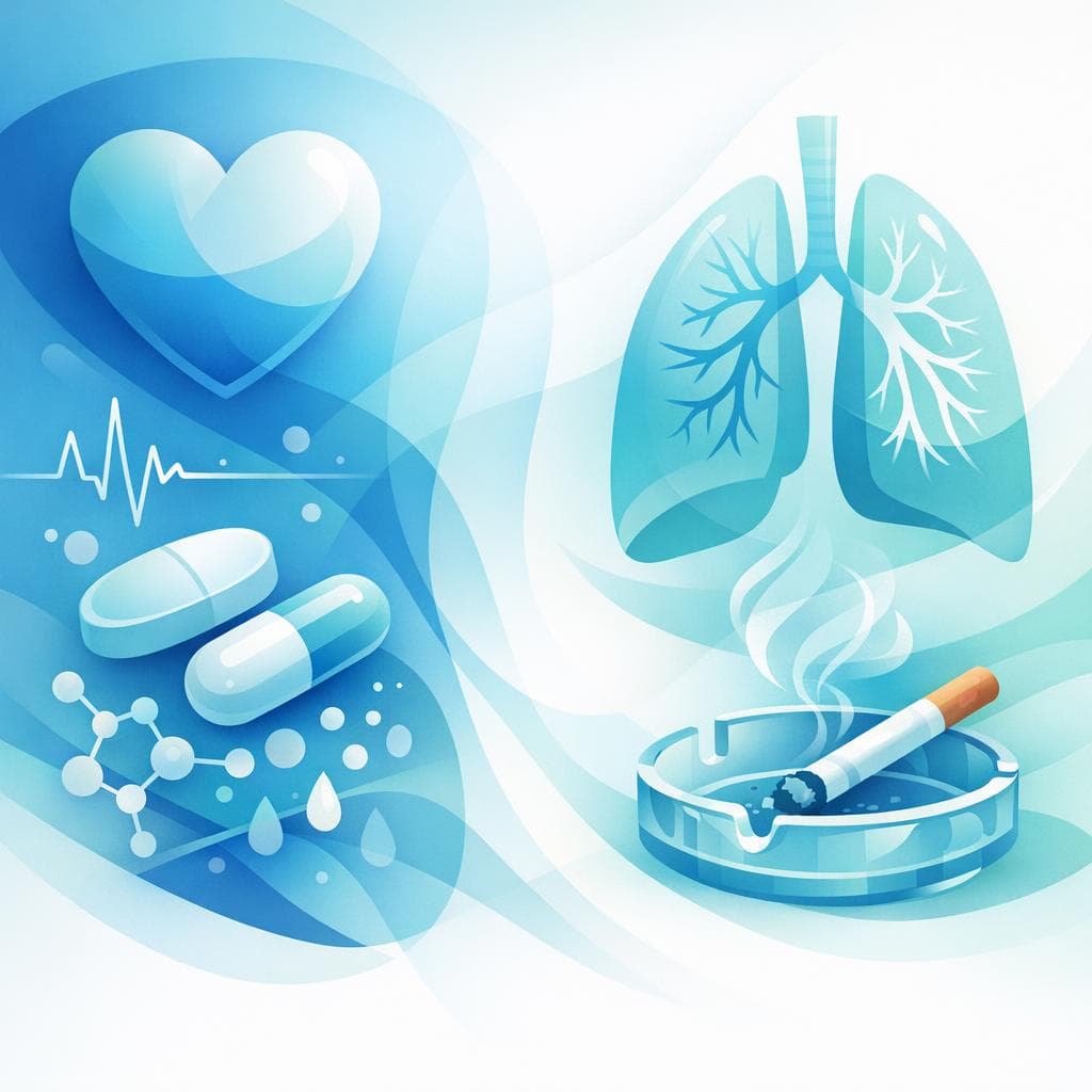Medical illustration for Based on PubMed | Does smoking a cigarette right before taking losartan reduce its effectiveness or increase side effects? - Persly Health Information